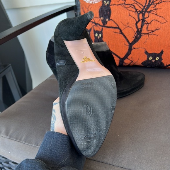 Auth. Prada Heeled Suede Booties! - Picture 5 of 13